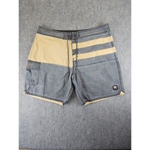 Rusty Mens Size 36 Board Shorts Swim  Outdoor Pockets Drawstring Rare Color 1450